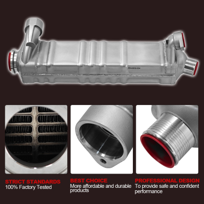 EGR Cooler with Hose & Clamps for 2008-2016 Mack MP8 D13 Engine 12.8L VAH VHD VNL VNM CXU; for 2008-2016 Volvo D13 Engine 12.8L