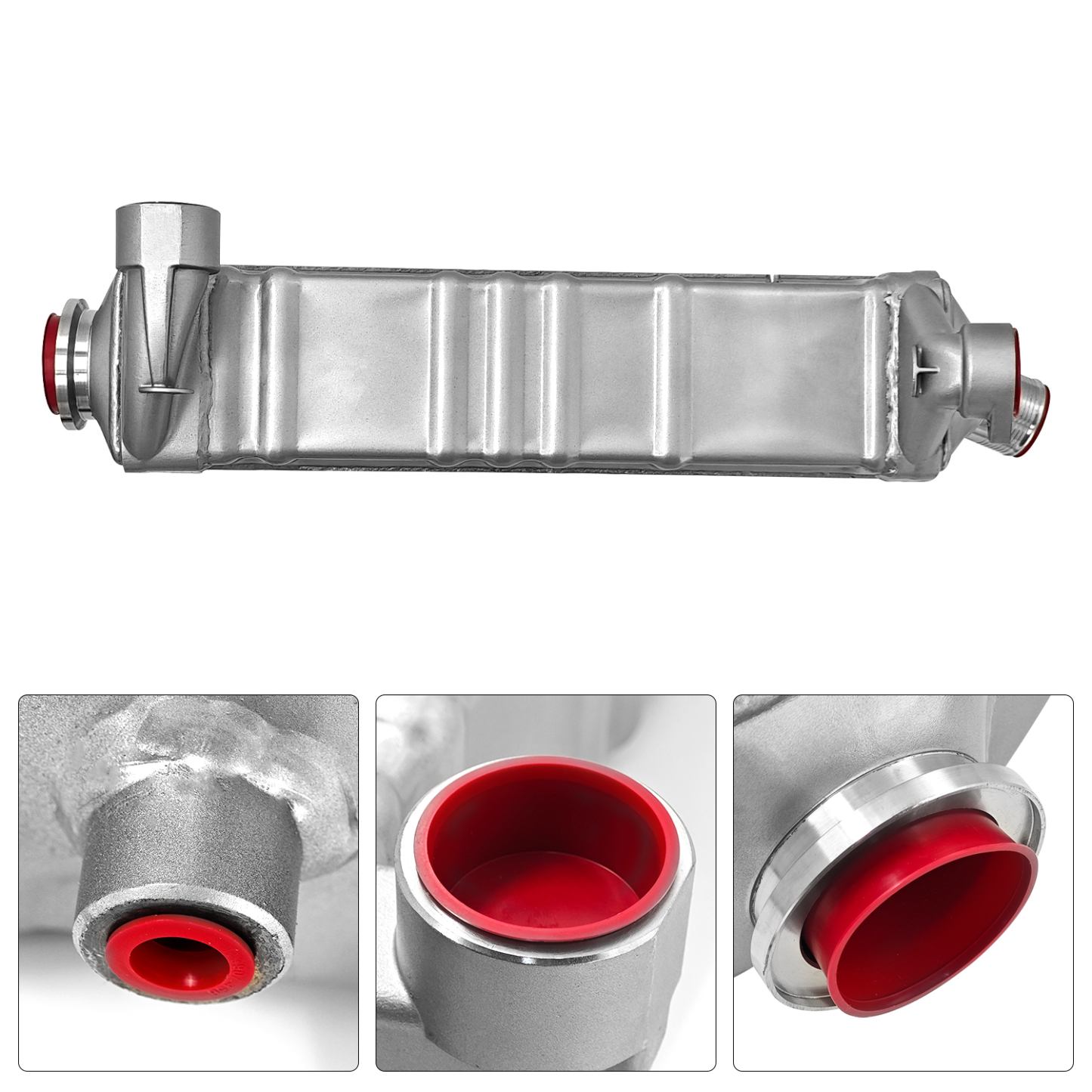 EGR Cooler with Hose & Clamps for 2008-2016 Mack MP8 D13 Engine 12.8L VAH VHD VNL VNM CXU; for 2008-2016 Volvo D13 Engine 12.8L