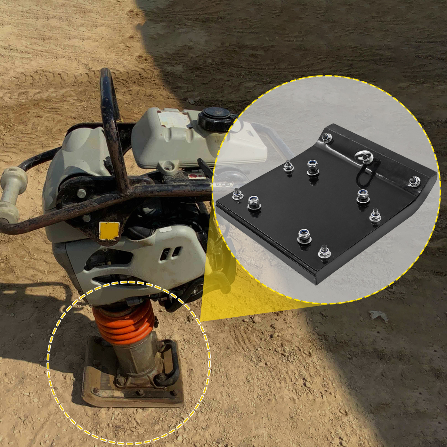 11" Wood Shoe Kit Fit for Multiquip Mikasa MTX70 MTX80 MTX90 Jumping Jack Rammer