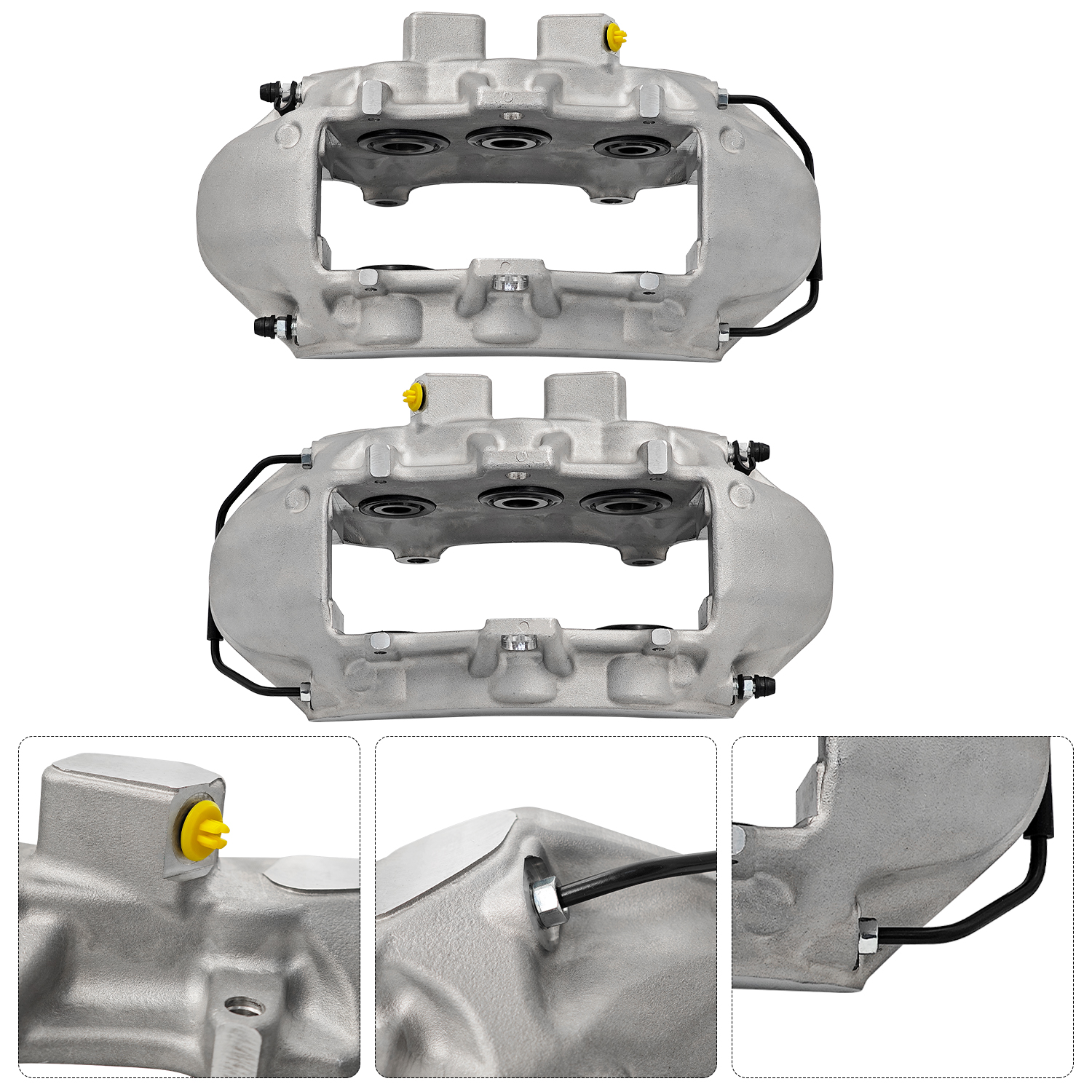 Cadillac Front L & R Disc Brake Caliper Assembly 6 Piston for CTS 200902015 V8 6.2L 