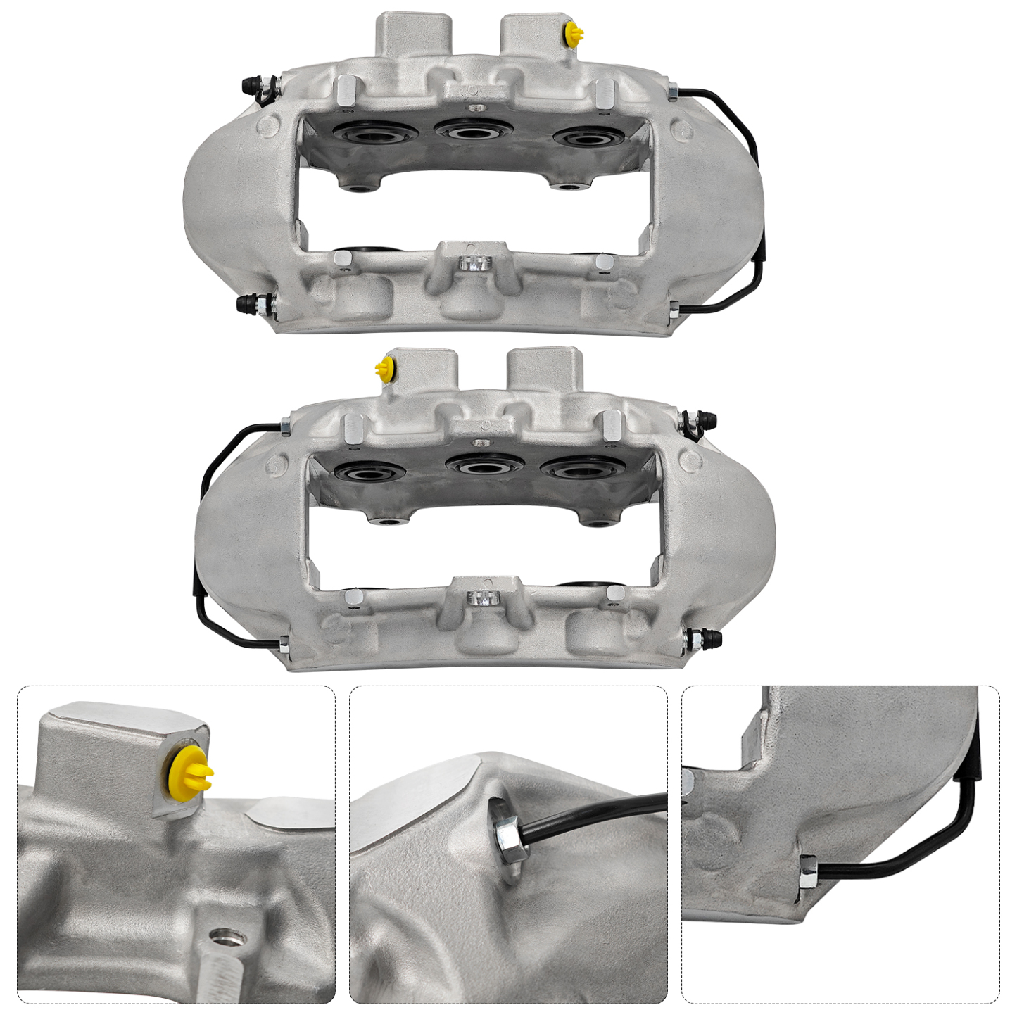 Cadillac Front L & R Disc Brake Caliper Assembly 6 Piston for CTS 200902015 V8 6.2L 