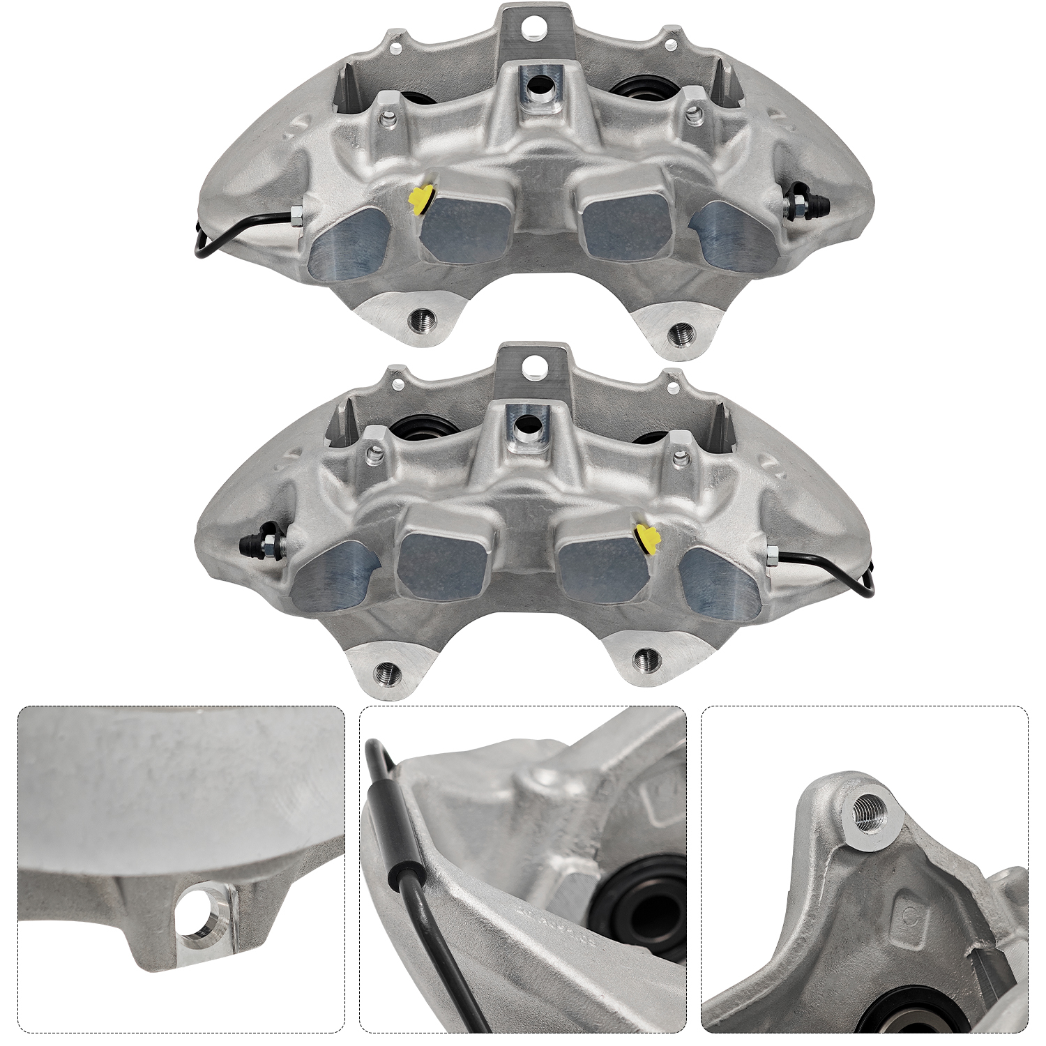 Cadillac Front L & R Disc Brake Caliper Assembly 6 Piston for CTS 200902015 V8 6.2L 