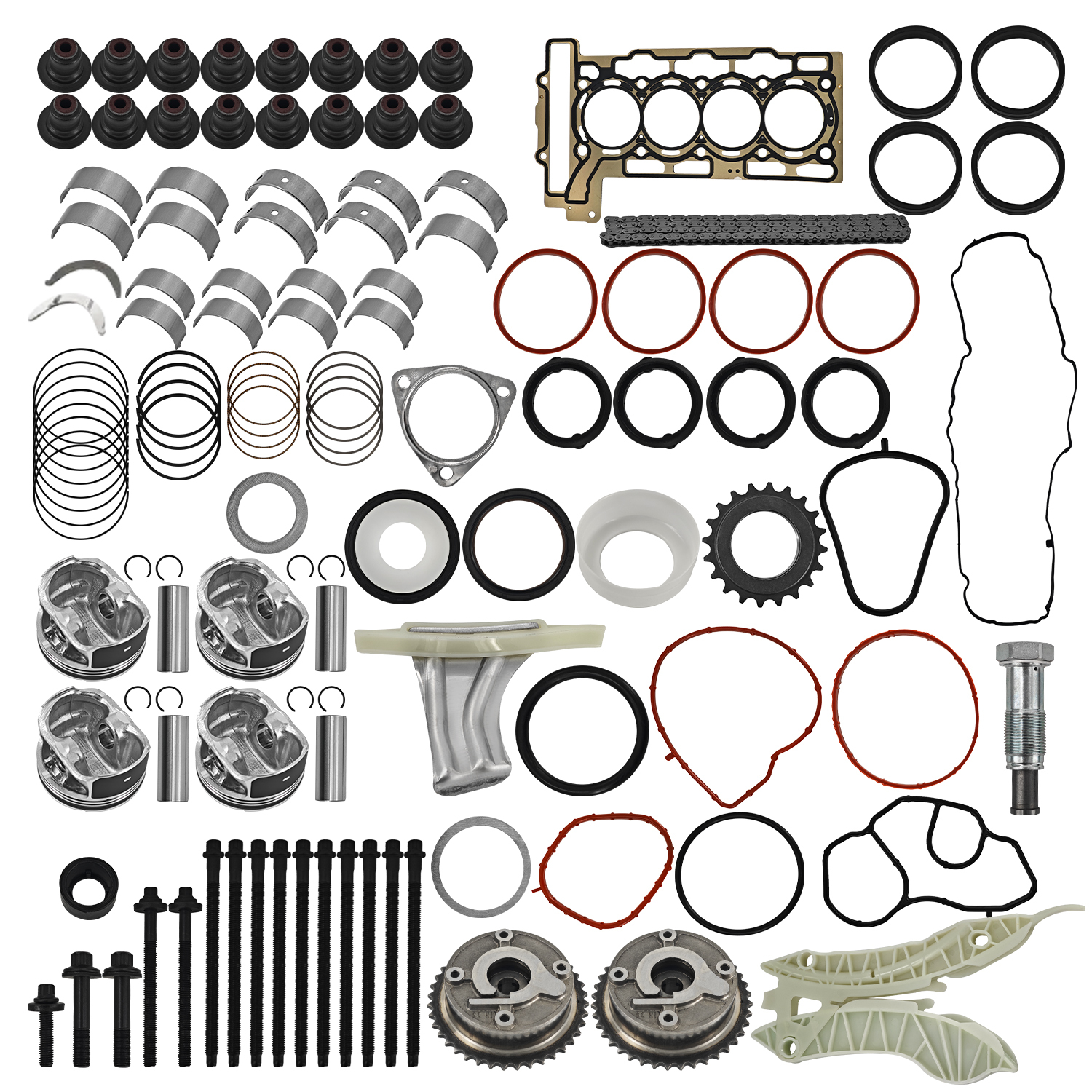 N12 N16 1.6T Engine Overhaul Rebuild Kit w/ Timing Kit For Mini Cooper R55 R56 2007-2016