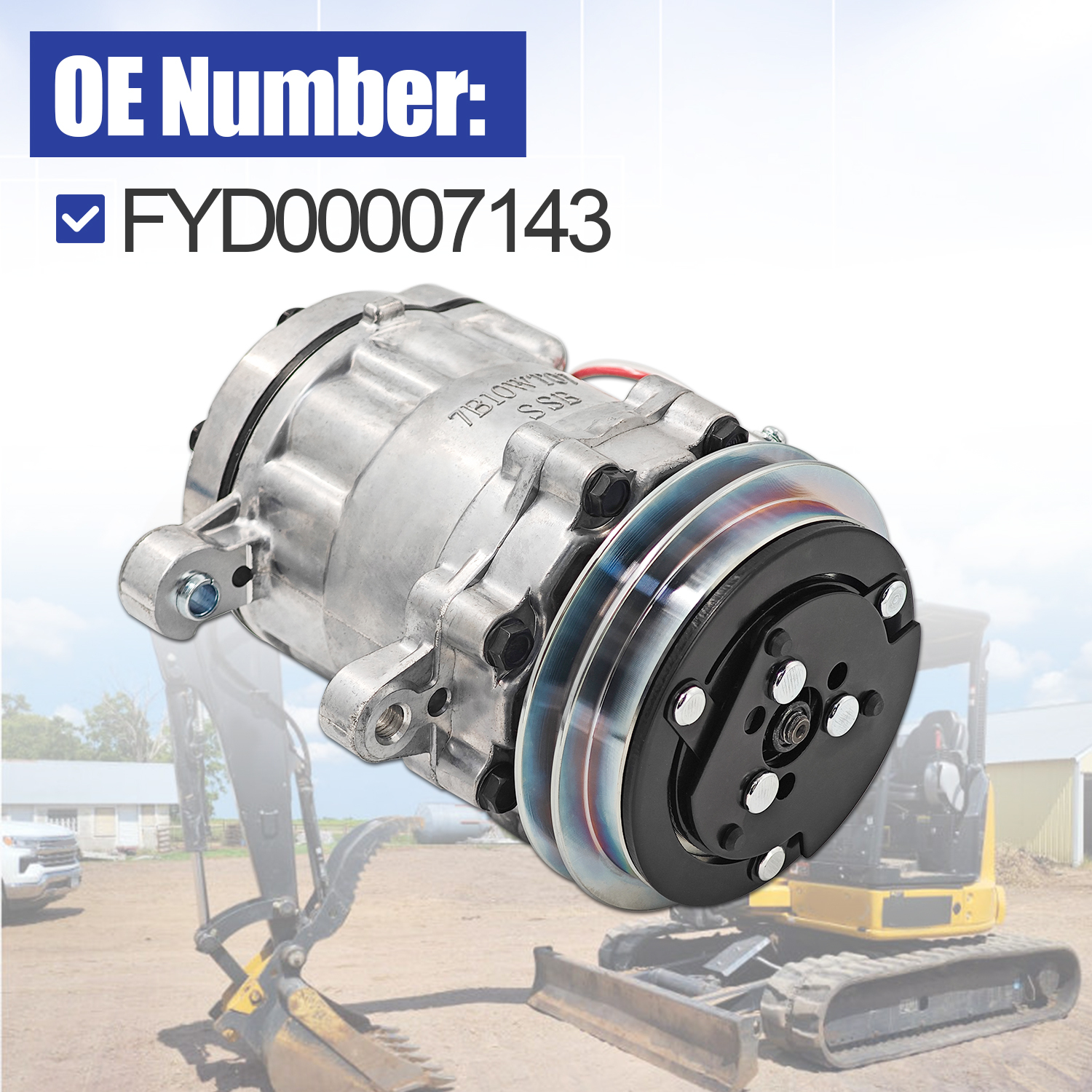 A/C Compressors for John Deere 30G 30P 35G 35P 50G 50P for Hitachi ZAXIS30U-5N ZAXIS35U-5N ZAXIS50U-5N