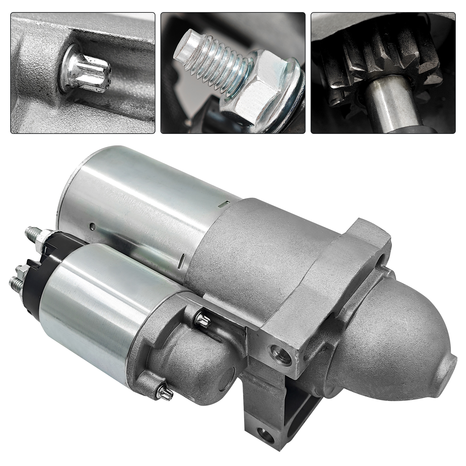 12v 1.5kw Starter Motor Assembly 11T Fit for Volvo Penta Engine V6-200 V6-240 V6-280 V8-300 V8-350 V8-380 V8-430 4.3L 6.2L