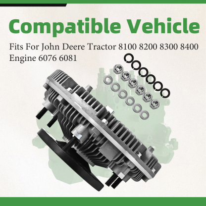  Fan Clutch Assembly Fits For John Deere 6076 6081 Engine 8100 8200 8300 8400