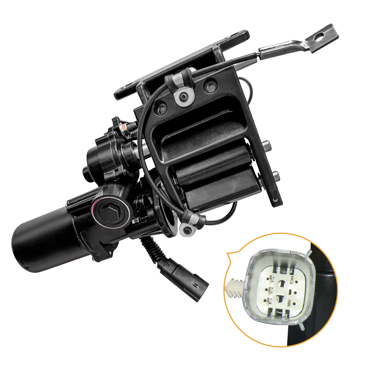 Front Left Driver Side Power Running Board Motor Assembly with Bracket for 2018-2024 Ford Expedition & Navigator