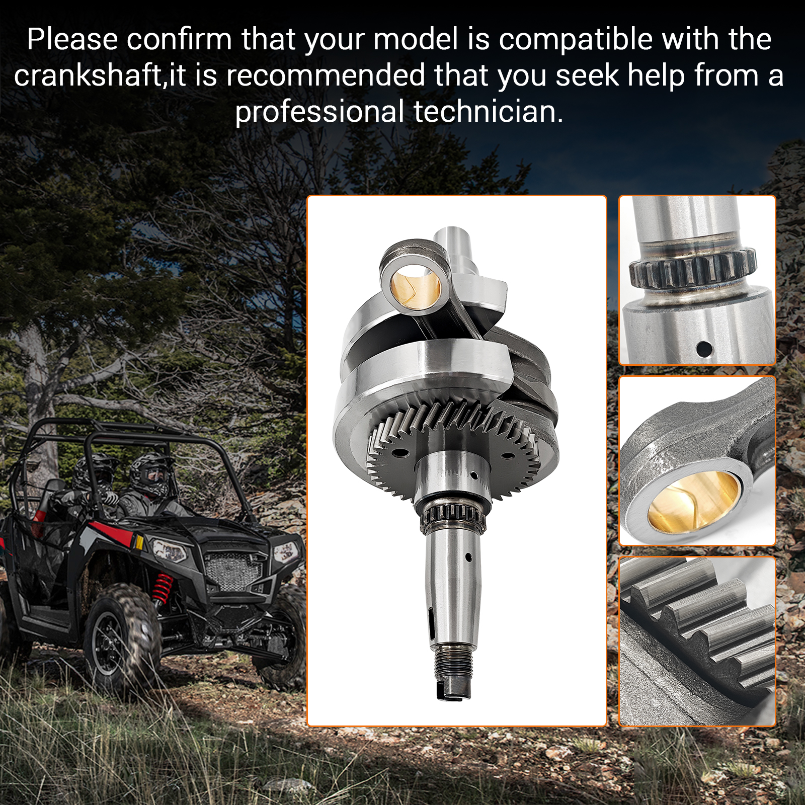  Polaris Crankshaft & Connecting Rod Kit for RZR 570 2012-2017 & ACE 570 2016-2017