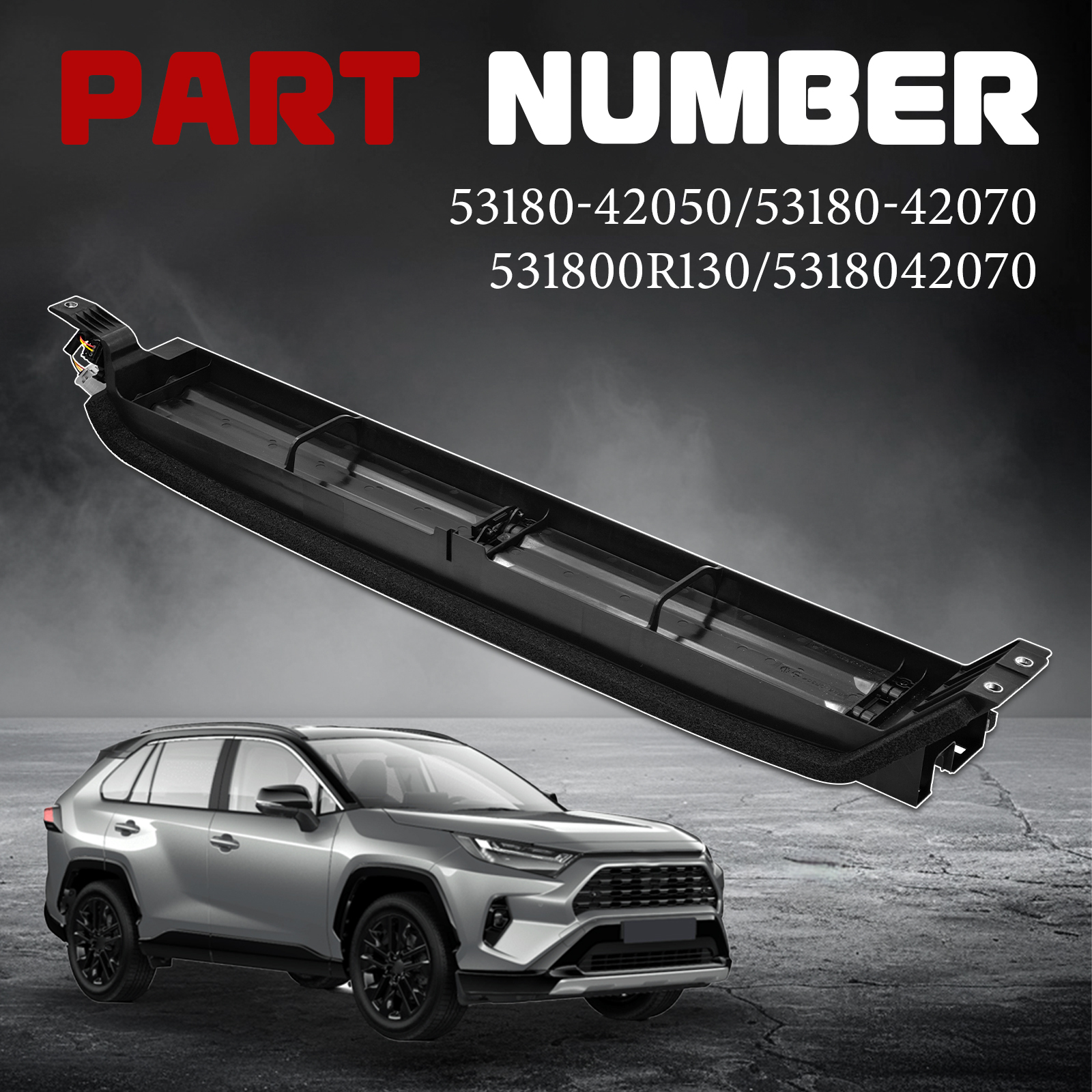 Front Lower Hybrid Air Shutter Vent Fits For 2021-2024 Toyota Venza RAV4 4 Cyl 2.5L