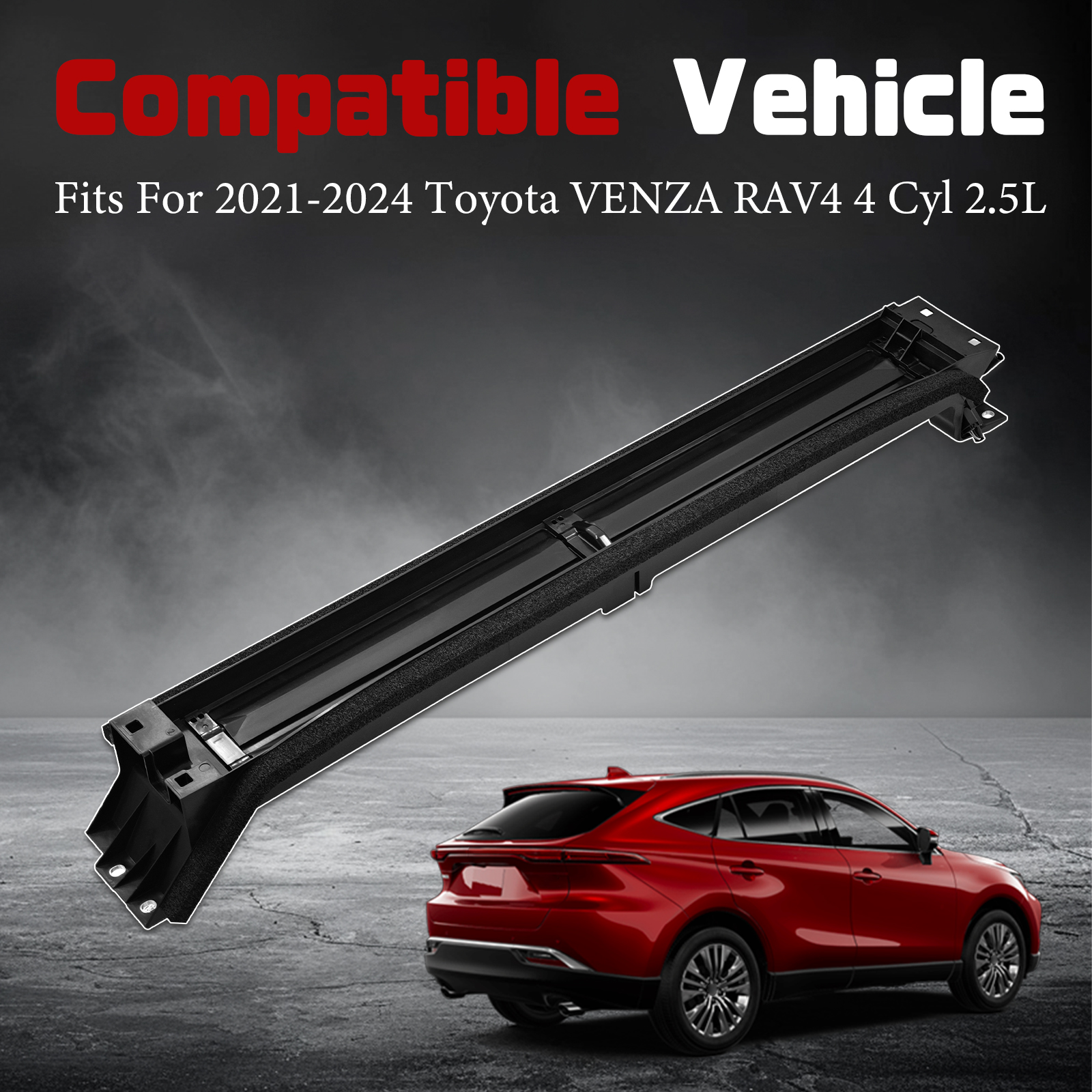 Front Lower Hybrid Air Shutter Vent Fits For 2021-2024 Toyota Venza RAV4 4 Cyl 2.5L