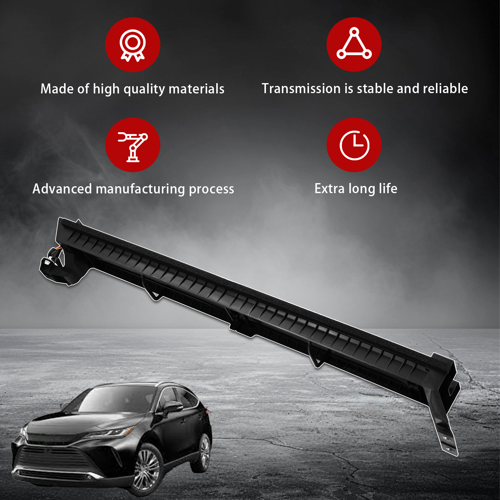 Front Lower Hybrid Air Shutter Vent Fits For 2021-2024 Toyota Venza RAV4 4 Cyl 2.5L