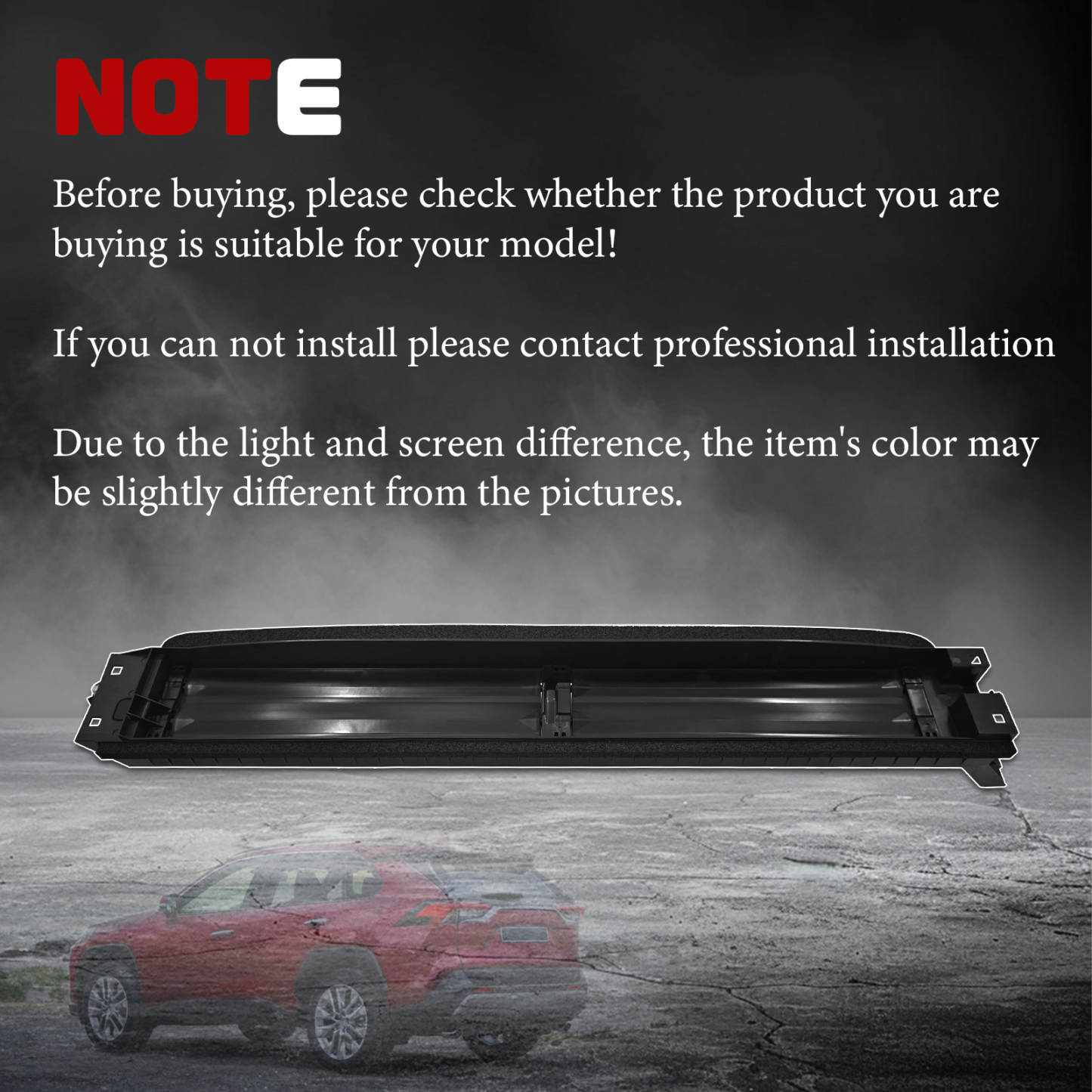 Front Lower Hybrid Air Shutter Vent Fits For 2021-2024 Toyota Venza RAV4 4 Cyl 2.5L