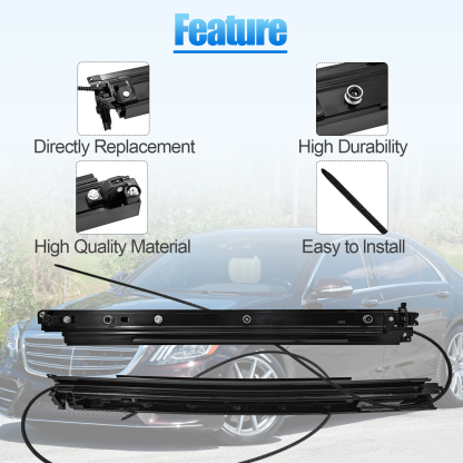 A2227800100 Left & Right Panoramic Sunroof Sliding Track For 2014-2020 Mercedes W222 & S Class AMG