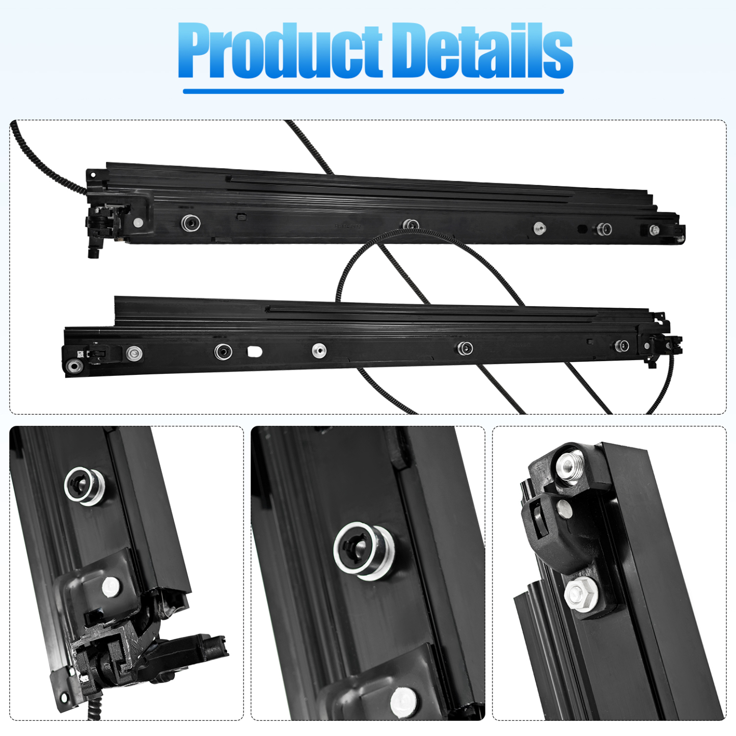 A2227800100 Left & Right Panoramic Sunroof Sliding Track For 2014-2020 Mercedes W222 & S Class AMG