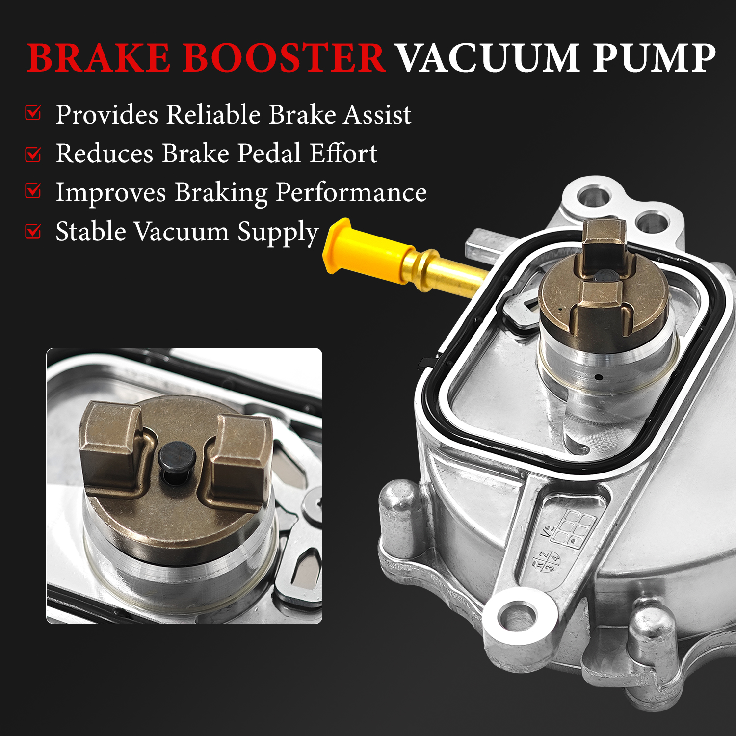 Brake Booster Vacuum Pump 29300-F0011 For Toyota Avalon, Camry, RAV4 2.5L & Lexus ES (2018-2022) - Replaces 29300-25011