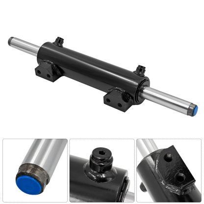 Power Steering Cylinder compatible with Massey Ferguson Tractors 265S 275E 285S 290E 365 375 390 396 398 399 3050 3060 3065 6120 6130 6140