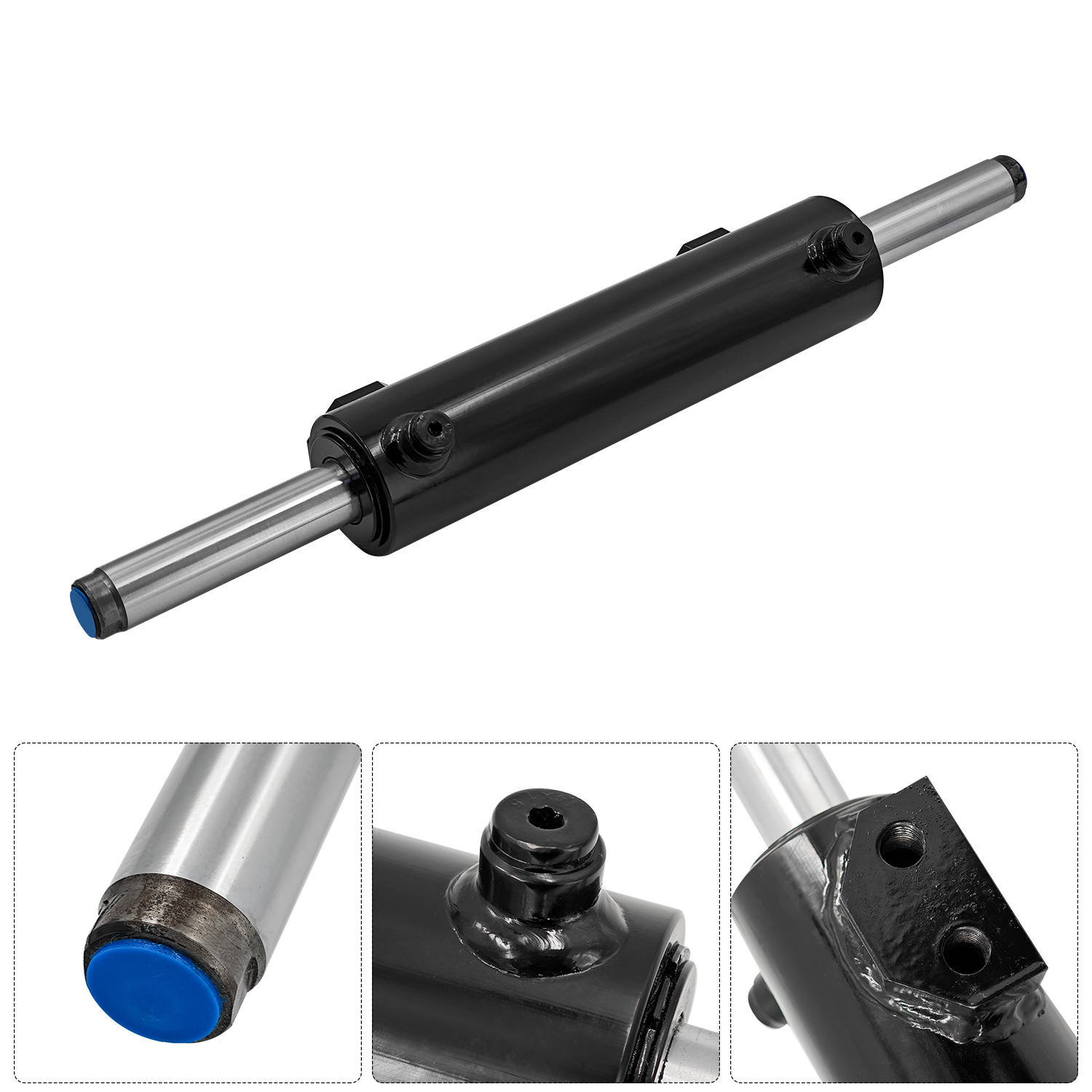 Power Steering Cylinder compatible with Massey Ferguson Tractors 265S 275E 285S 290E 365 375 390 396 398 399 3050 3060 3065 6120 6130 6140