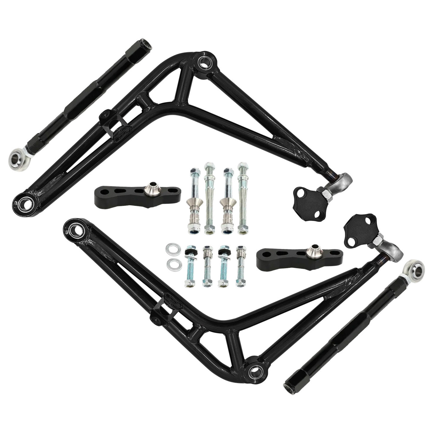 Upgraded Front Steering Drift Lower Control Arm Full  Wide Angle Kit fit for BMW E46 Chassis 323Ci/328Ci 2000 323i/328i 1999-2000 325i/325xi/330i/330xi 2001-2005