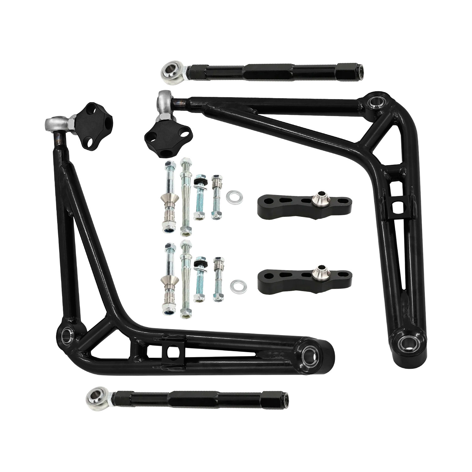 Upgraded Front Steering Drift Lower Control Arm Full  Wide Angle Kit fit for BMW E46 Chassis 323Ci/328Ci 2000 323i/328i 1999-2000 325i/325xi/330i/330xi 2001-2005