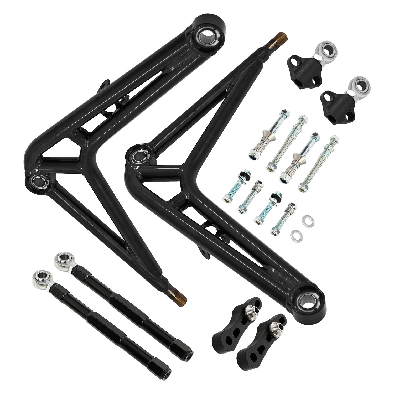 Upgraded Front Steering Drift Lower Control Arm Full  Wide Angle Kit fit for BMW E46 Chassis 323Ci/328Ci 2000 323i/328i 1999-2000 325i/325xi/330i/330xi 2001-2005