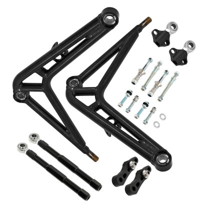 Upgraded Front Steering Drift Lower Control Arm Full  Wide Angle Kit fit for BMW E46 Chassis 323Ci/328Ci 2000 323i/328i 1999-2000 325i/325xi/330i/330xi 2001-2005