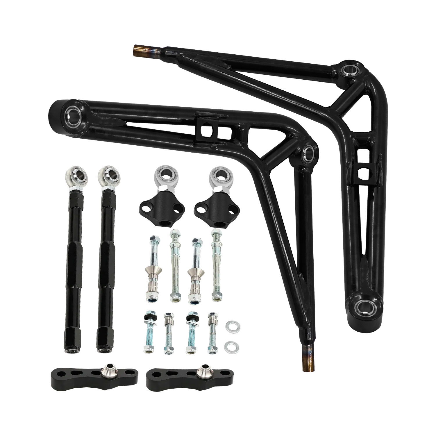 Upgraded Front Steering Drift Lower Control Arm Full  Wide Angle Kit fit for BMW E46 Chassis 323Ci/328Ci 2000 323i/328i 1999-2000 325i/325xi/330i/330xi 2001-2005