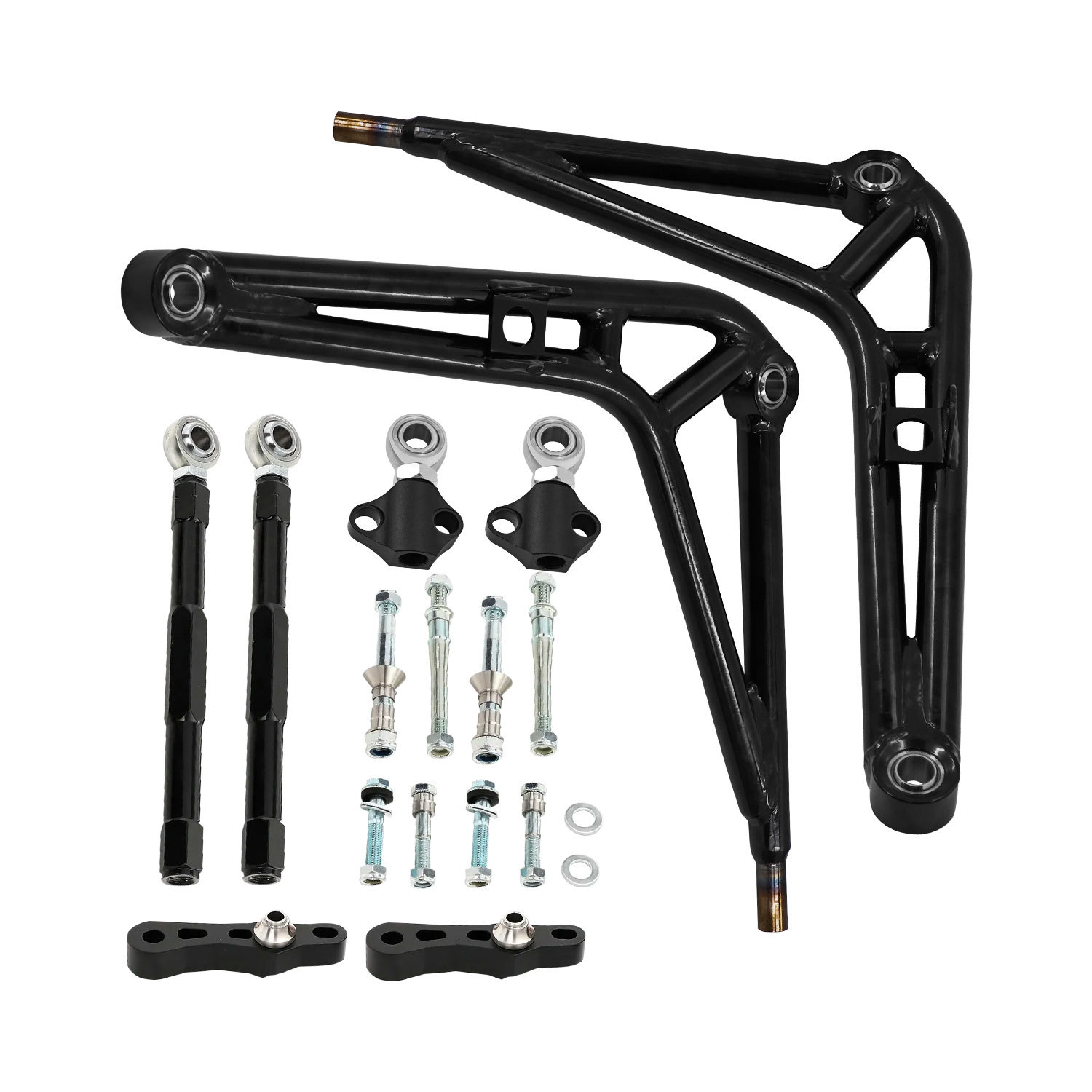 Upgraded Front Steering Drift Lower Control Arm Full  Wide Angle Kit fit for BMW E46 Chassis 323Ci/328Ci 2000 323i/328i 1999-2000 325i/325xi/330i/330xi 2001-2005