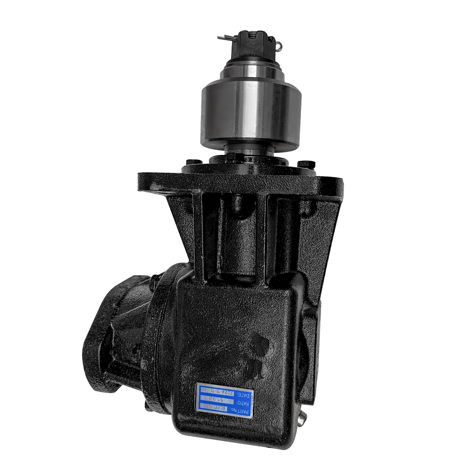 Hydraulic Brush Cutter Gearbox RC-51H Replacement for Omni Gear | 90° 1.93 Ratio 14-Tooth 1-1/4" Splined Input with Blade Hub