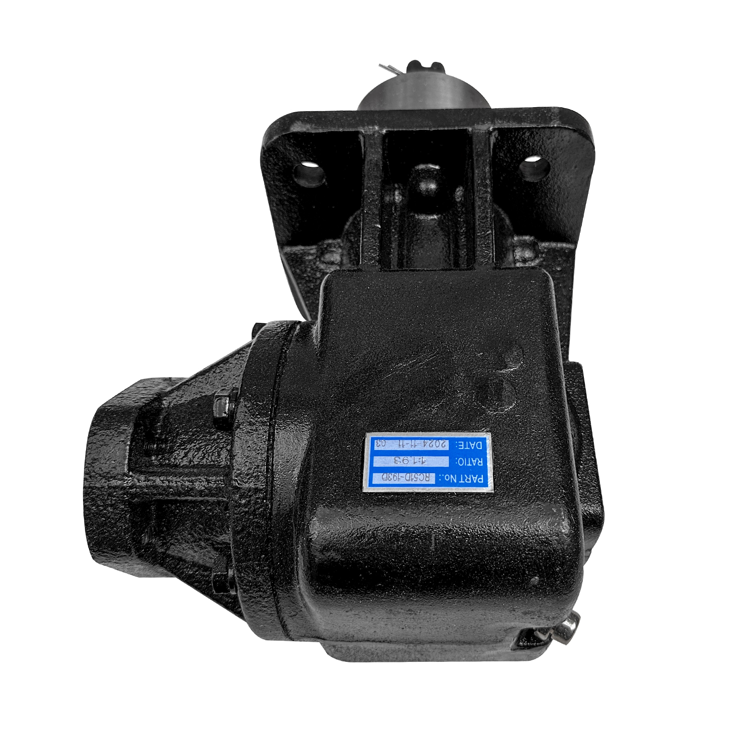 Hydraulic Brush Cutter Gearbox RC-51H Replacement for Omni Gear | 90° 1.93 Ratio 14-Tooth 1-1/4" Splined Input with Blade Hub