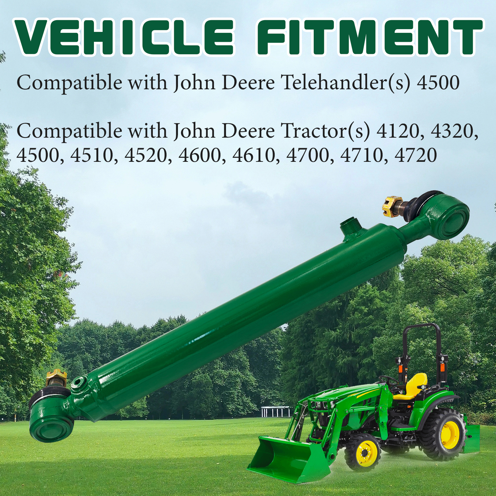 Power Steering Cylinder Fits for John Deere Track 4120 4320 4500 4510 4520 4600 4610 4700 4710 4720 4500