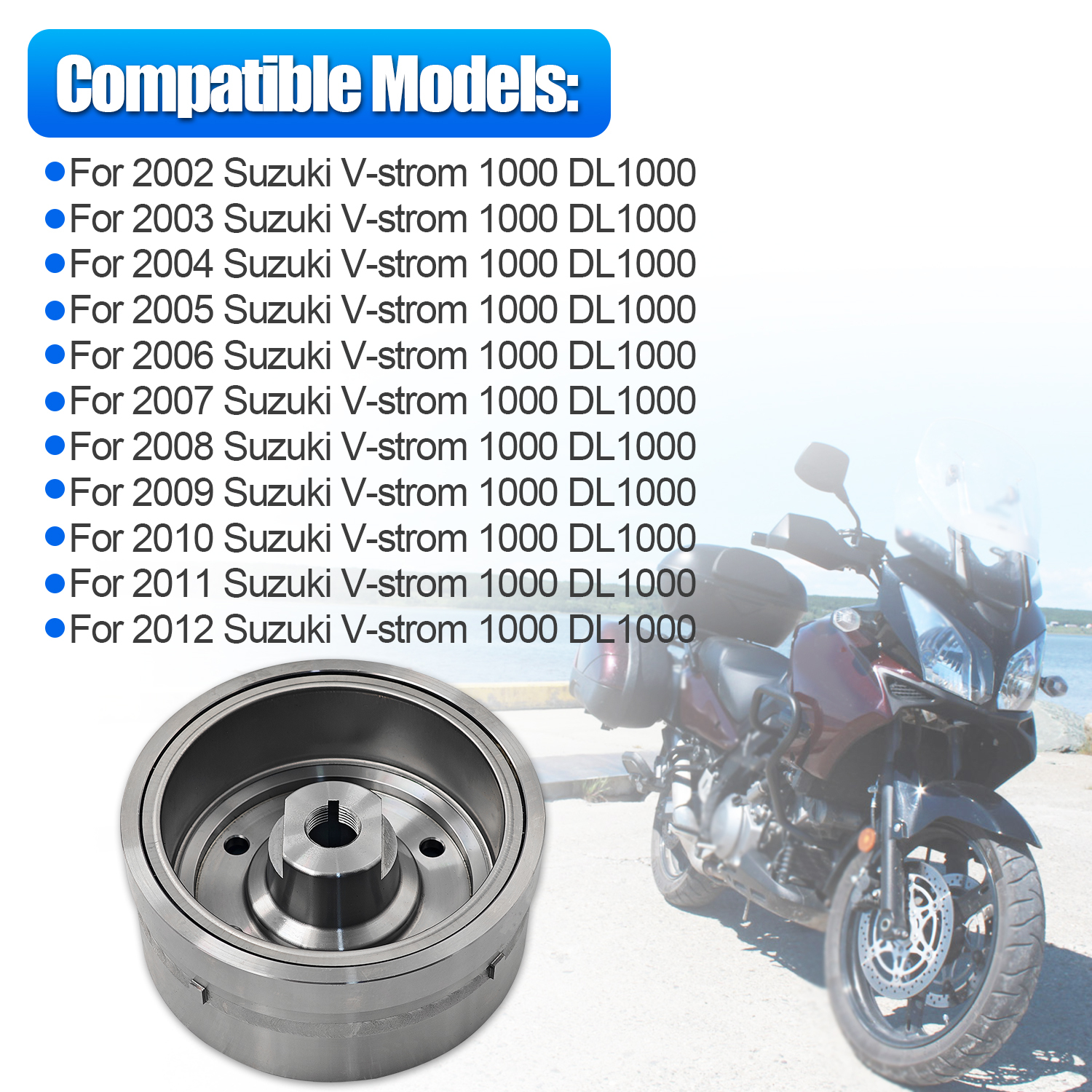 Magneto Rotor Flywheel For 2002-2012 Suzuki V-Strom 1000 DL 1000