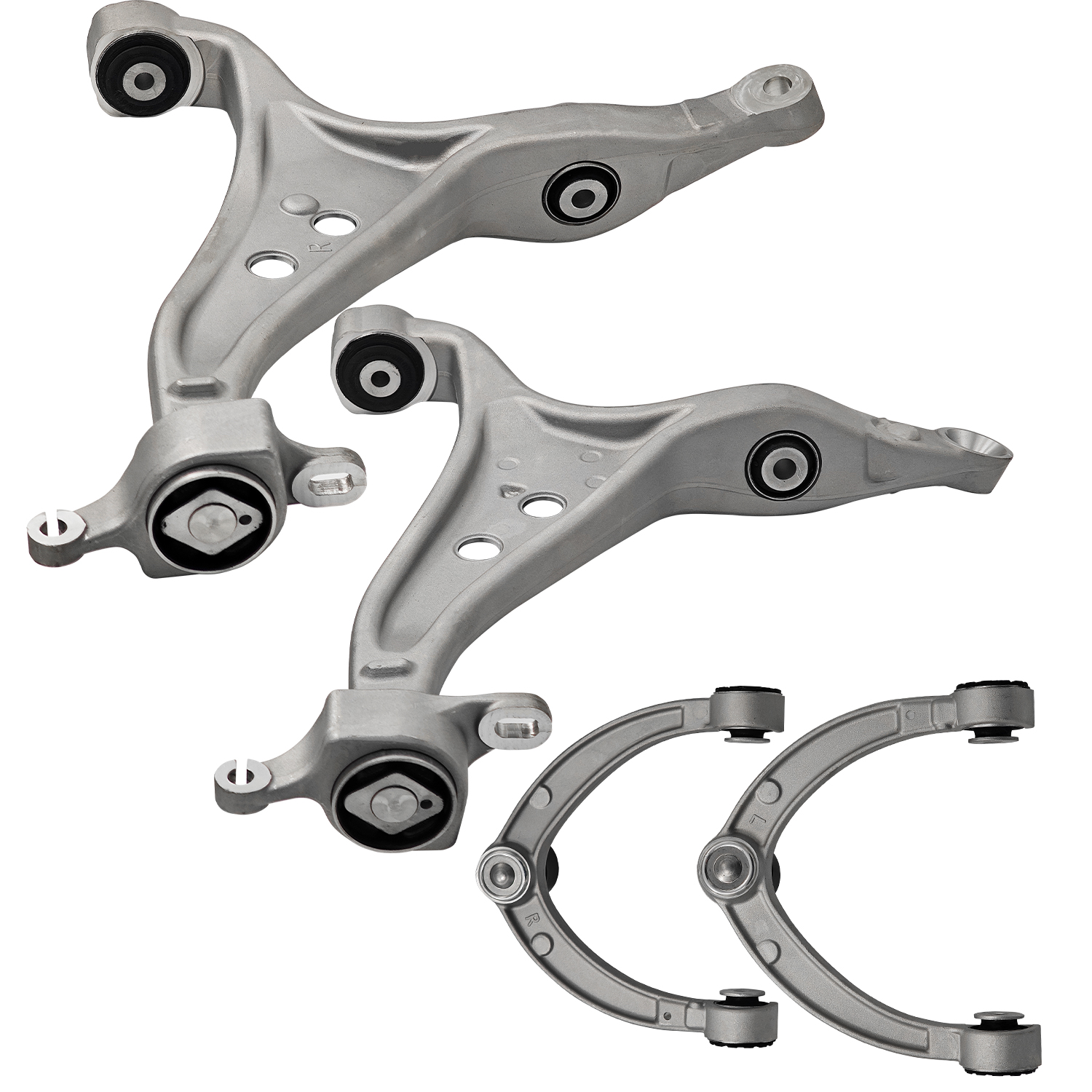 4PCS Front Lower & Upper Control Arms for 2012-2018 Mercedes-Benz X166 GL350 GL450 W166 ML250