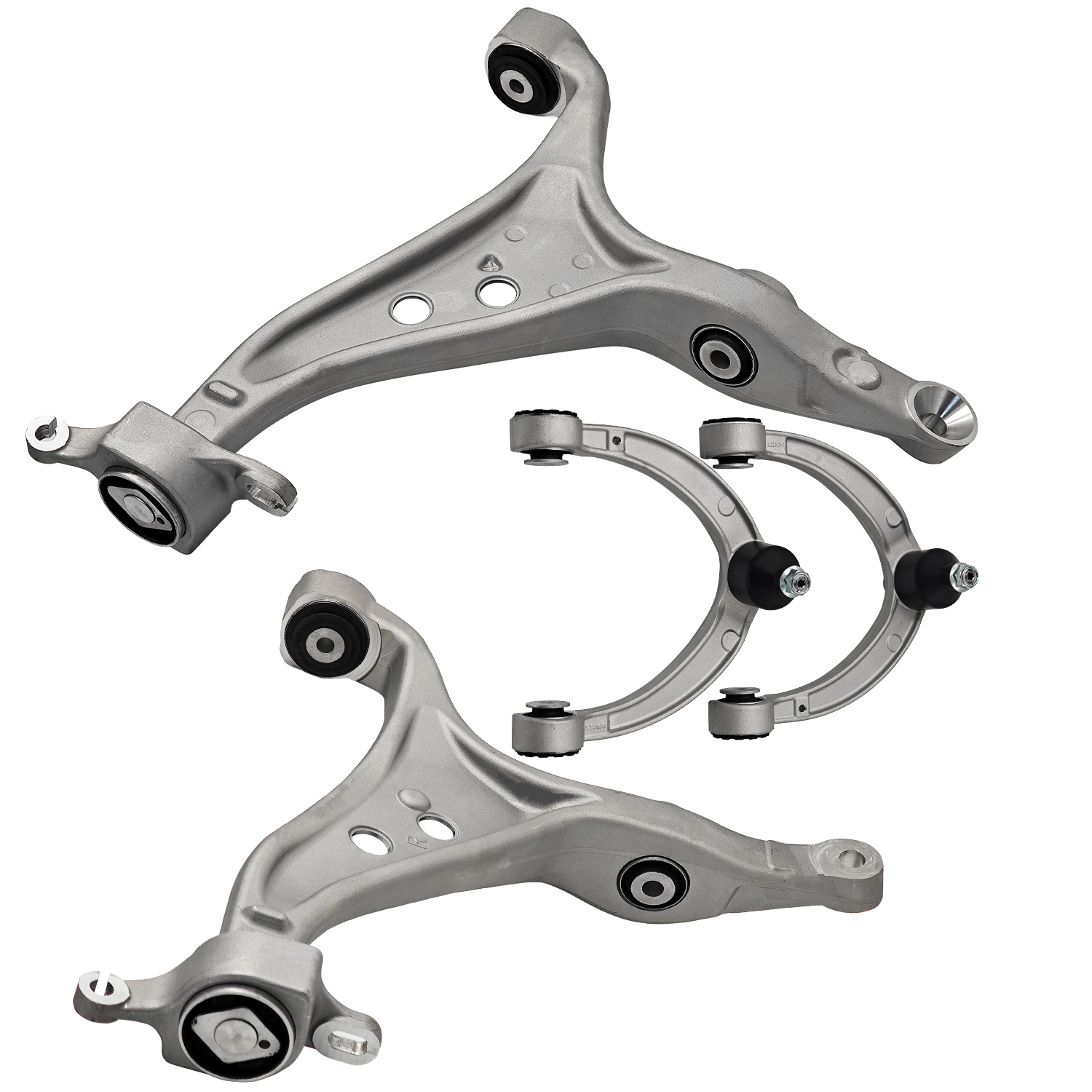 4PCS Front Lower & Upper Control Arms for 2012-2018 Mercedes-Benz X166 GL350 GL450 W166 ML250