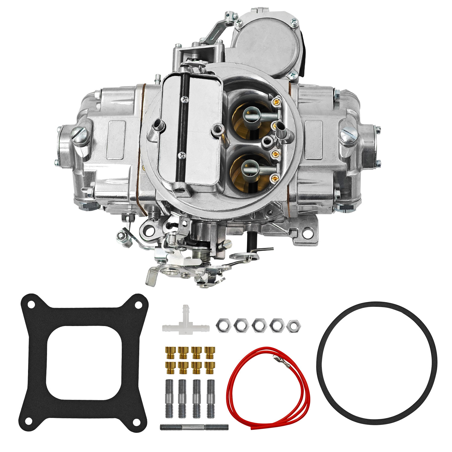 0-3310S Carburetor 4-Barrel 750 CFM Vacuum Manual Choke Fits for Holley Model 4160 Street Performance