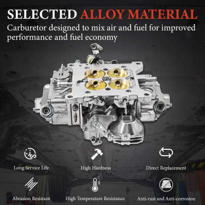 0-3310S Carburetor 4-Barrel 750 CFM Vacuum Manual Choke Fits for Holley Model 4160 Street Performance