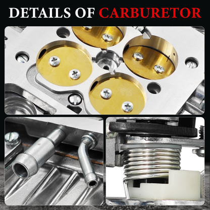 0-3310S Carburetor 4-Barrel 750 CFM Vacuum Manual Choke Fits for Holley Model 4160 Street Performance