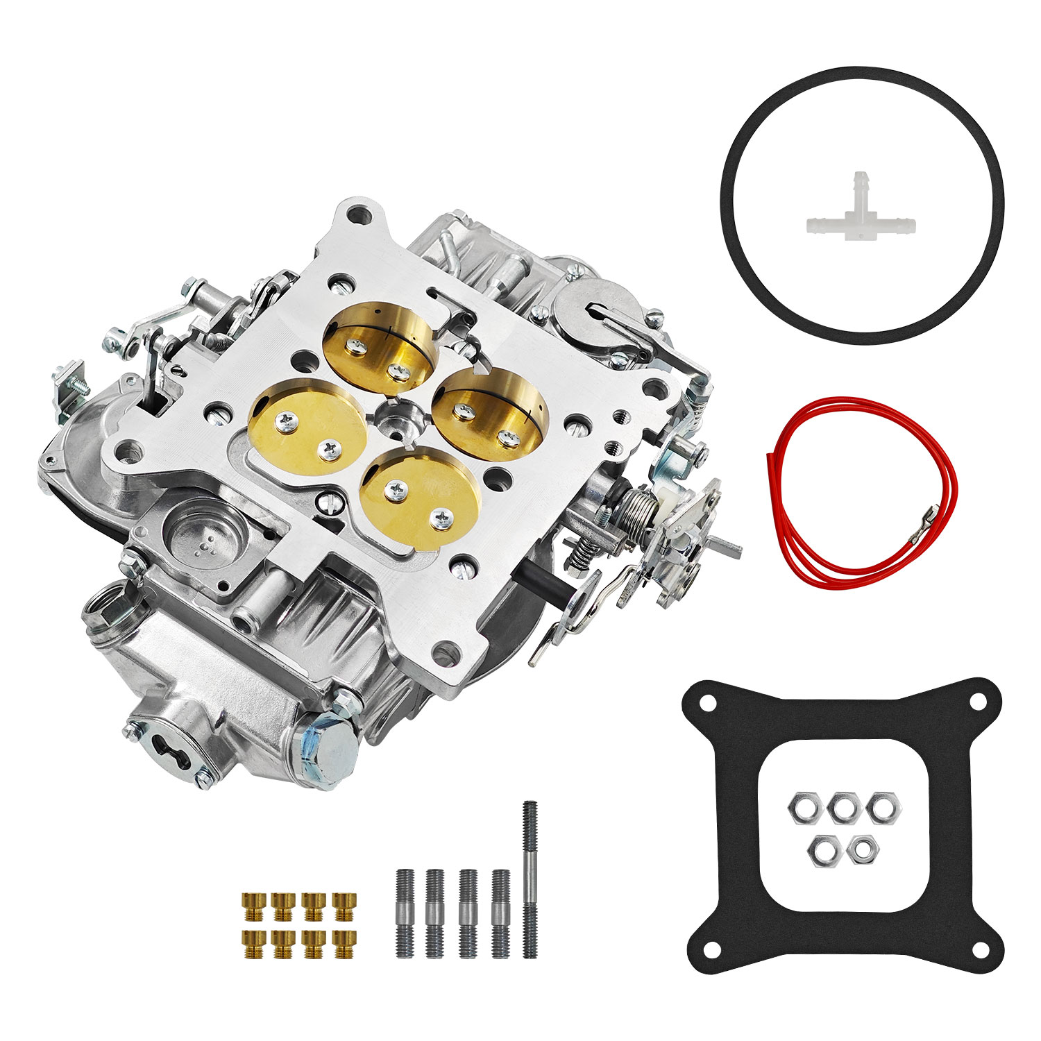 0-3310S Carburetor 4-Barrel 750 CFM Vacuum Manual Choke Fits for Holley Model 4160 Street Performance