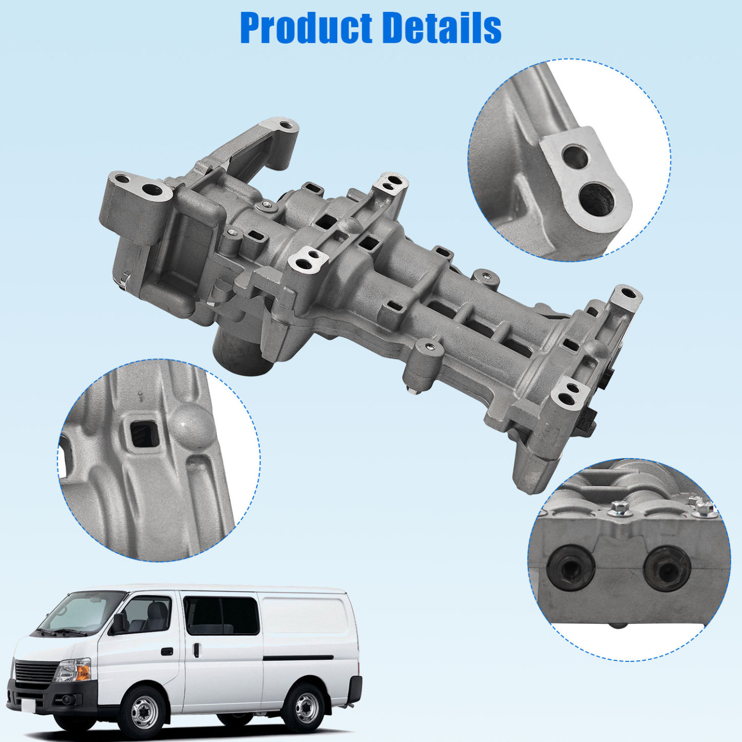 Nissan Engine Oil Pump for Atlas NV350 Caravan Urvan QR20DE QR25DE 2.0L 2.5L #12410-MA00C