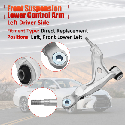  Front Left Lower Control Arm for 2013-2020 Lexus GS450h RC350 RC300 GS200t #48640-30320