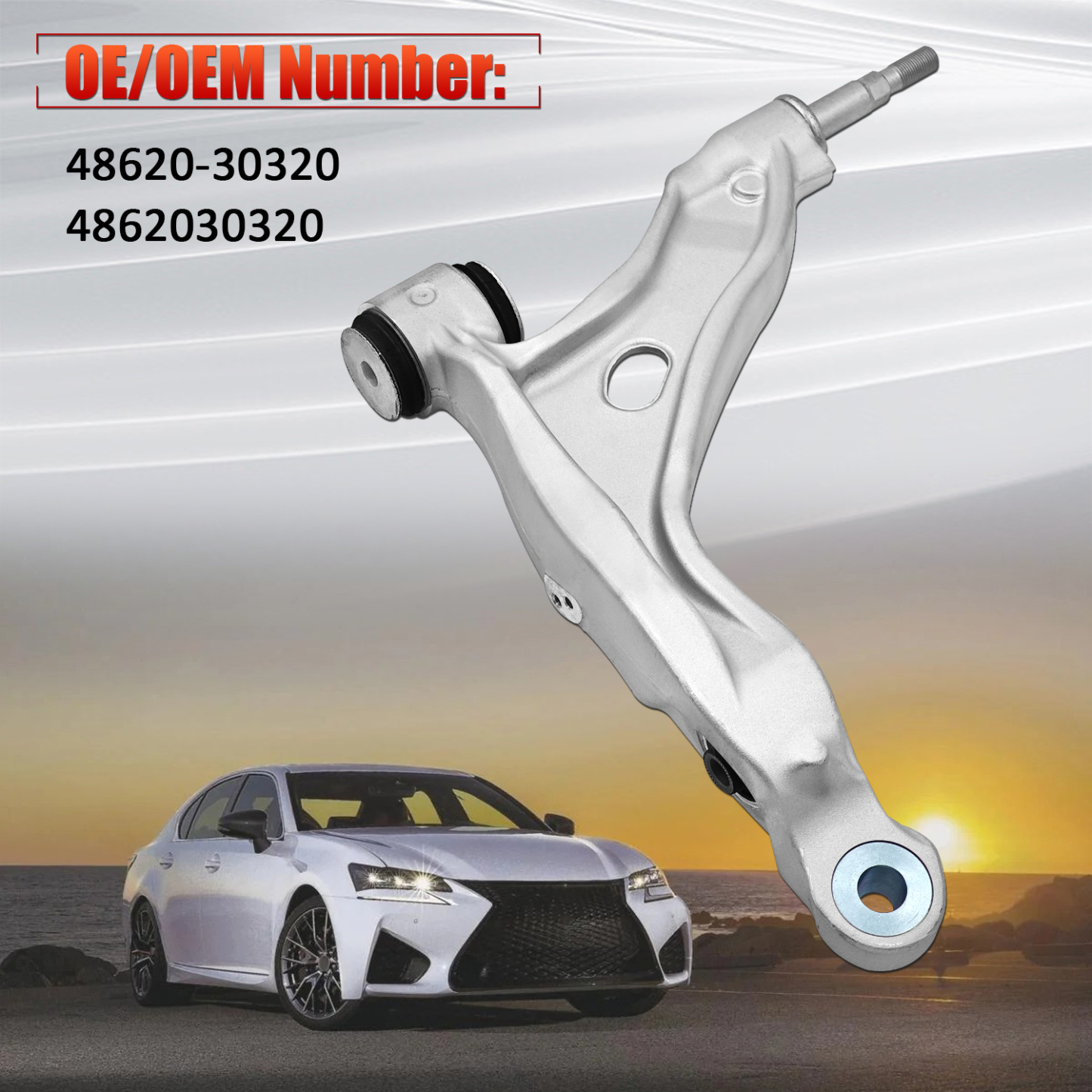  Front Right Lower Control Arm for 2013-2020 Lexus GS450h RC350 RC300 GS200t #48620-30320