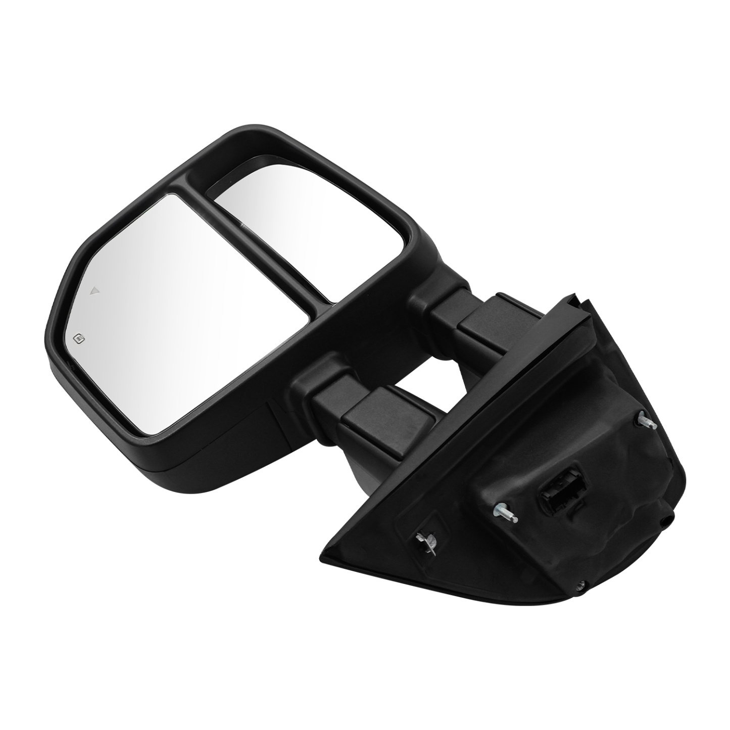 Tow Mirror Fits Right Passenger Side fit for 2023 2024 Ford F250/F350/F450/F600 Support Power Glass Adjust Heated Manual Folding with Turn Signal Light Temperature Sensor BSM Signal Light