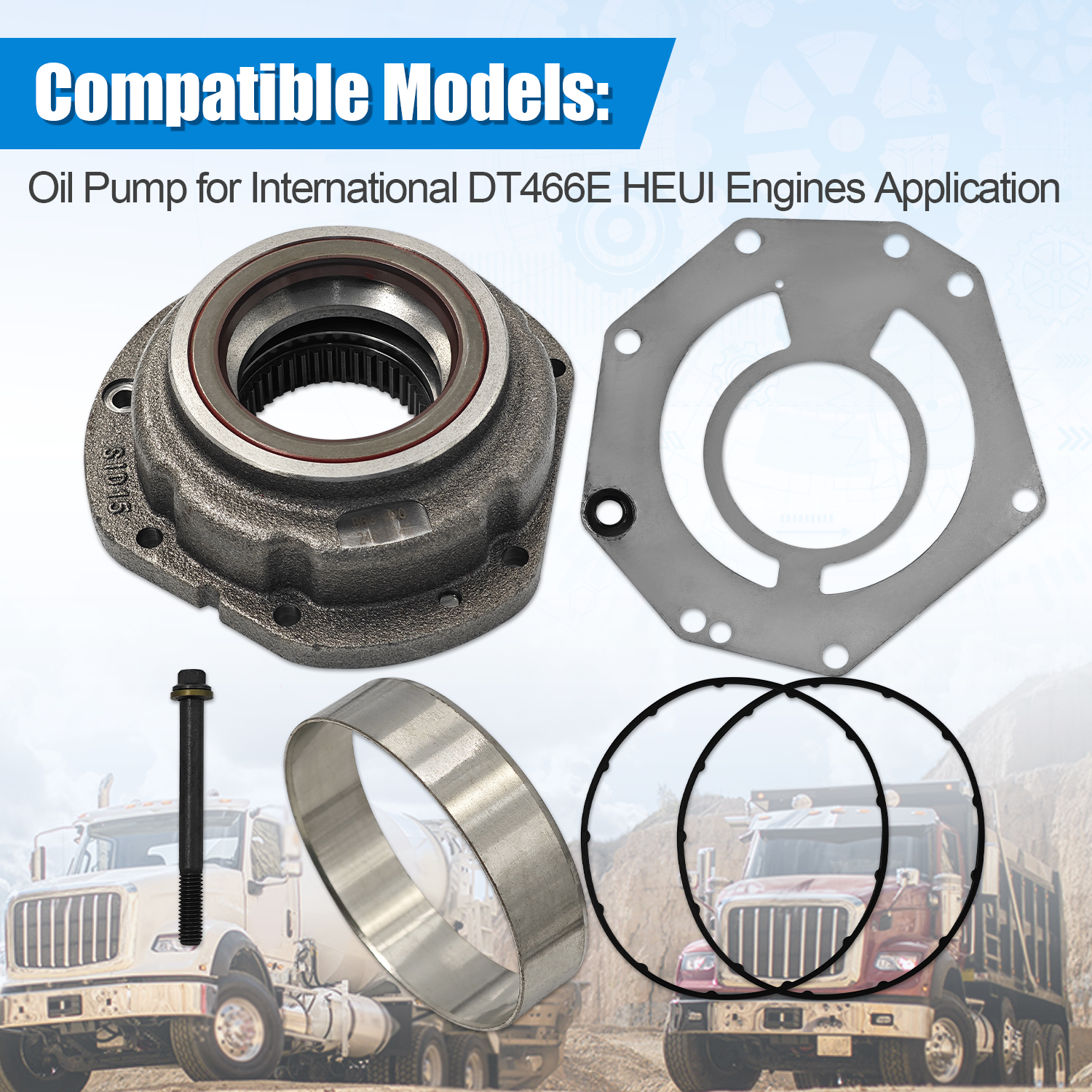 Oil Pump Kit For International/Navistar DT466E GENIII