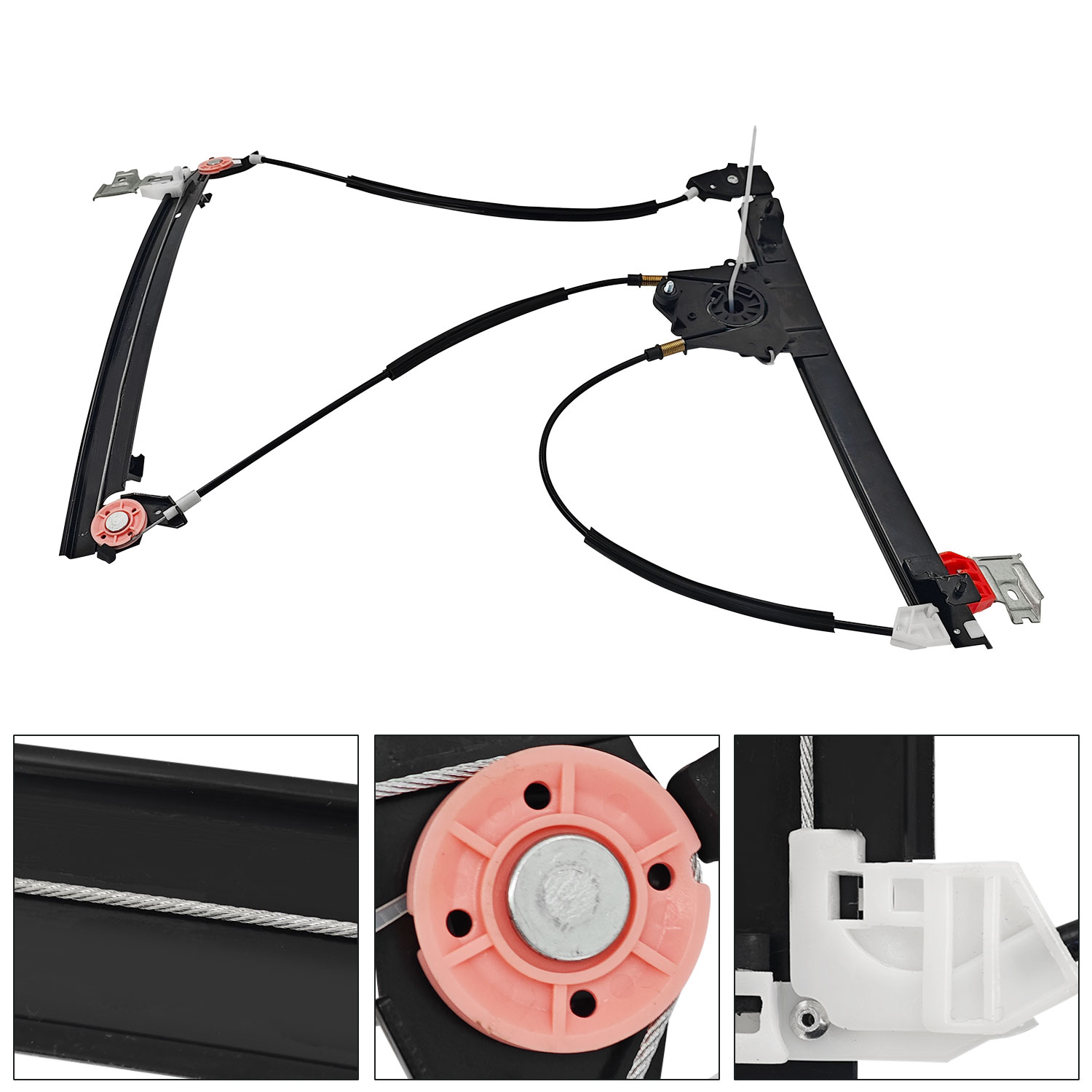 Front Left Driver Side Window Regulator W/O Motor for 2003-2013 Maserati Quattroporte M139