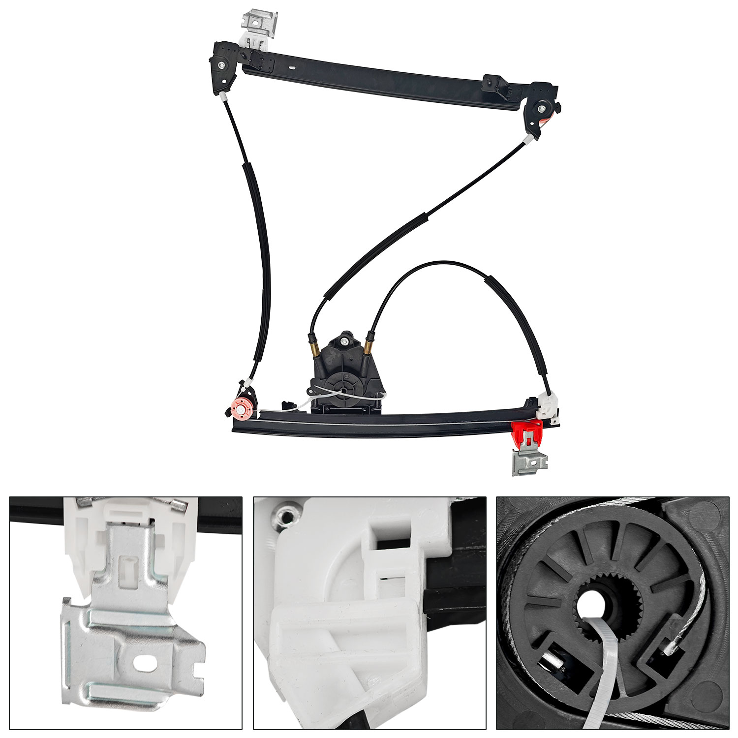 Front Left Driver Side Window Regulator W/O Motor for 2003-2013 Maserati Quattroporte M139