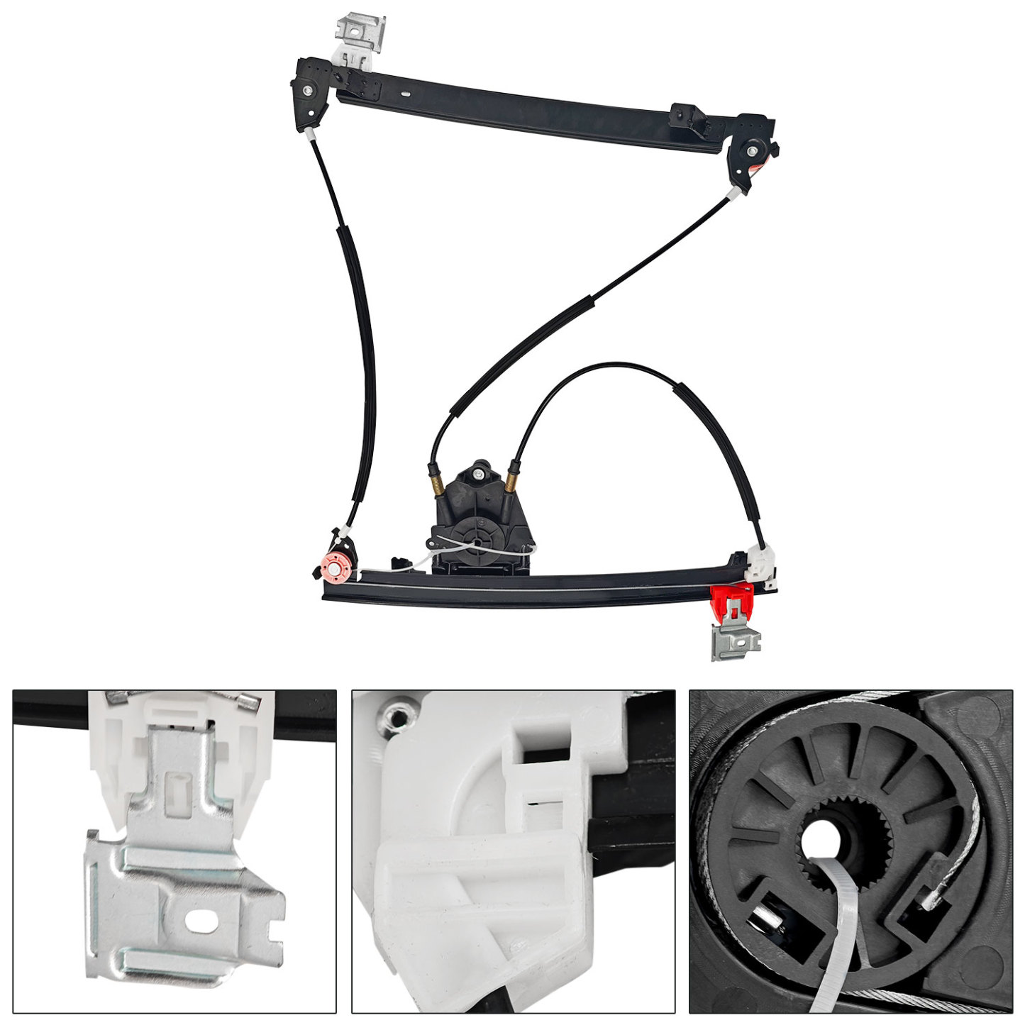 Front Left Driver Side Window Regulator W/O Motor for 2003-2013 Maserati Quattroporte M139