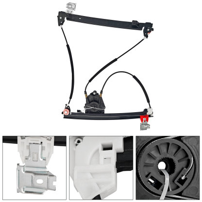 Front Left Driver Side Window Regulator W/O Motor for 2003-2013 Maserati Quattroporte M139