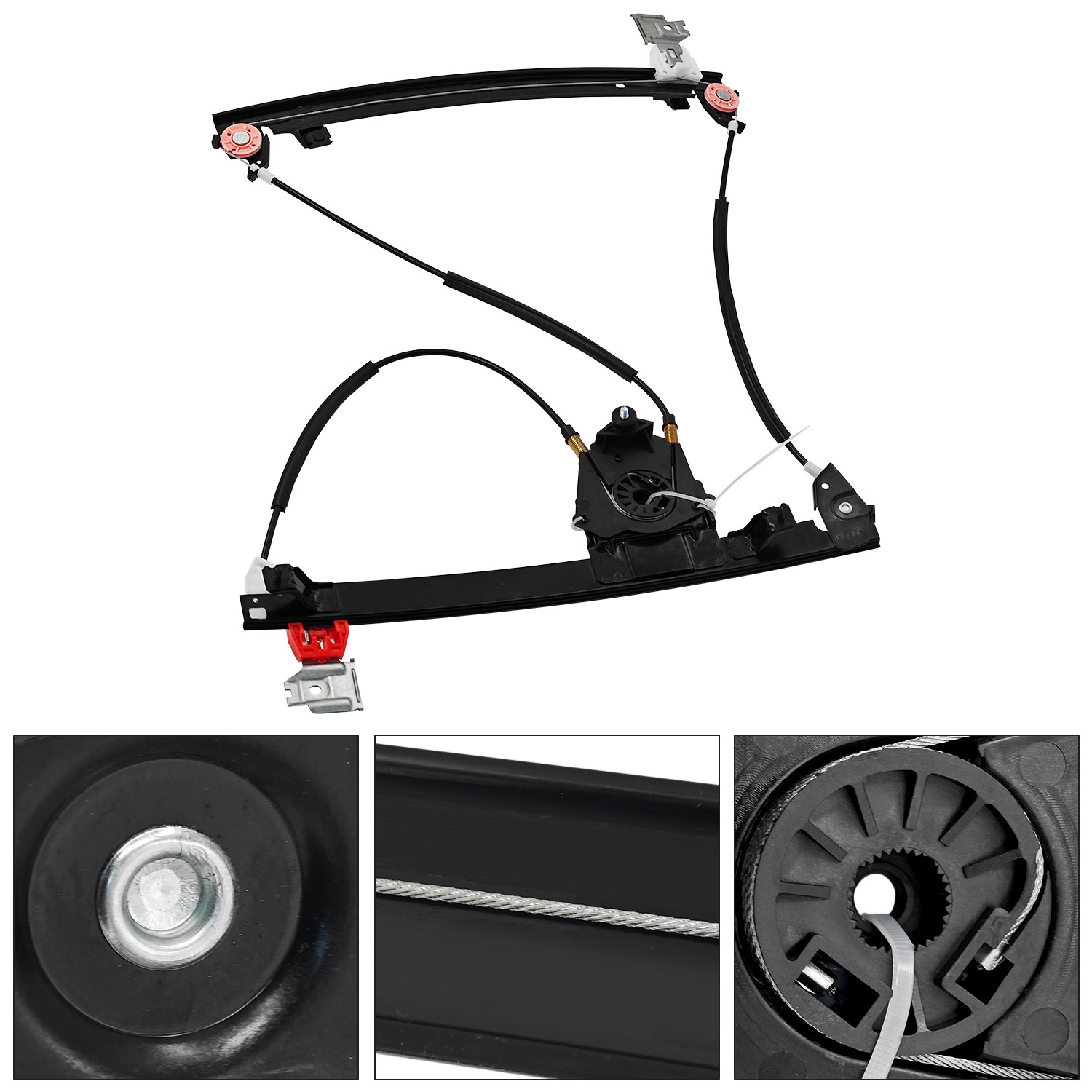 Front Left Driver Side Window Regulator W/O Motor for 2003-2013 Maserati Quattroporte M139