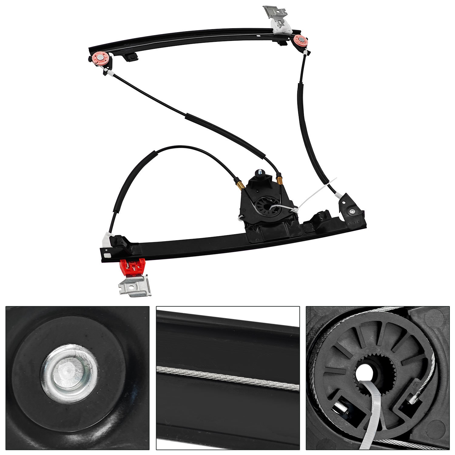 Front Left Driver Side Window Regulator W/O Motor for 2003-2013 Maserati Quattroporte M139