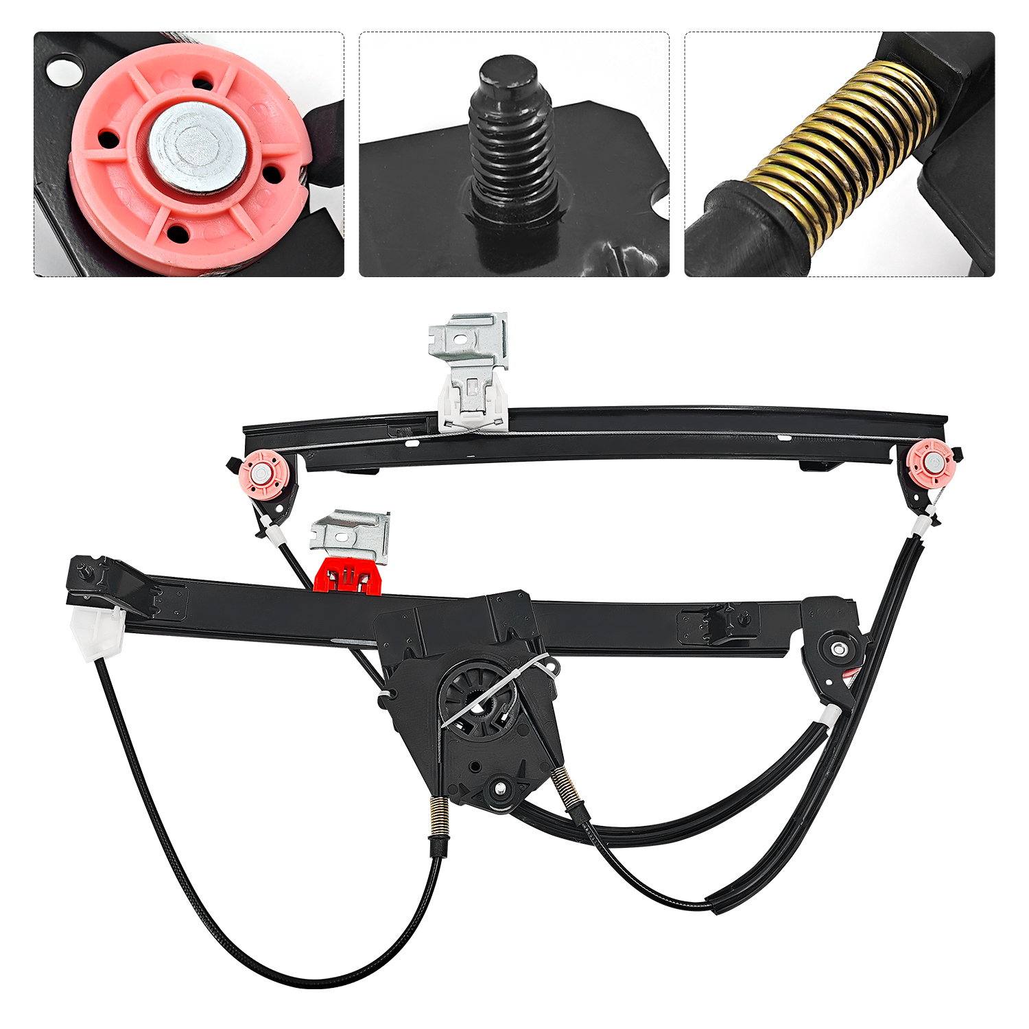 Rear Passenger Side Window Regulator W/O Motor for 2003-2013 Maserati Quattroporte M139