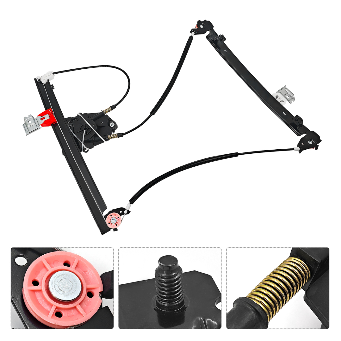 Rear Passenger Side Window Regulator W/O Motor for 2003-2013 Maserati Quattroporte M139